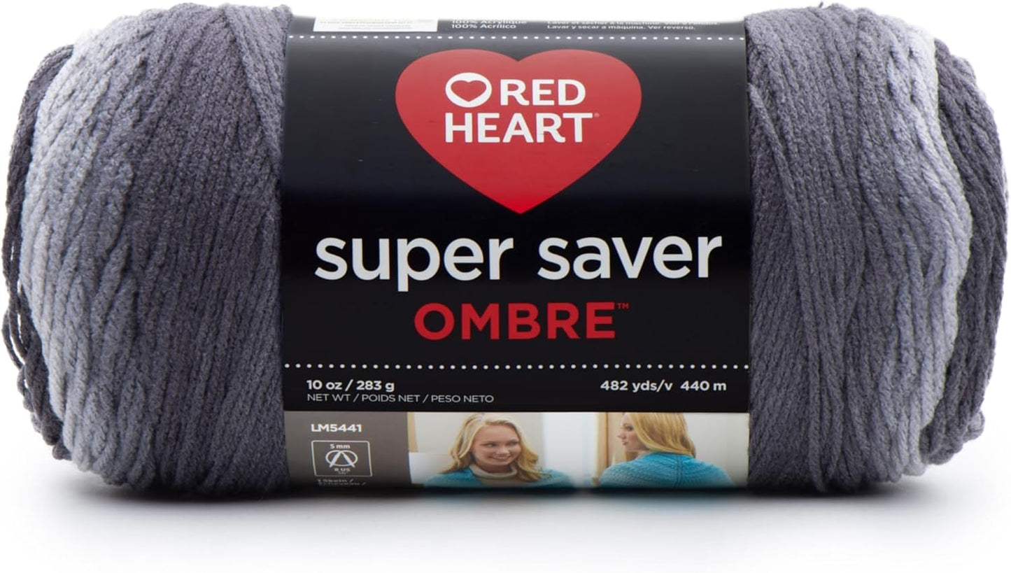 RED HEART Super Saver Ombre Yarn, Polo