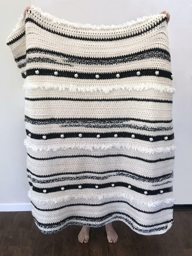 Anthropology Blanket Pattern — Throw and Baby