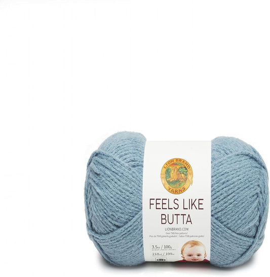 Lion Brand Yarn Feels Like Butta Soft Worsted Weight Yarn for Knitting and Crochet