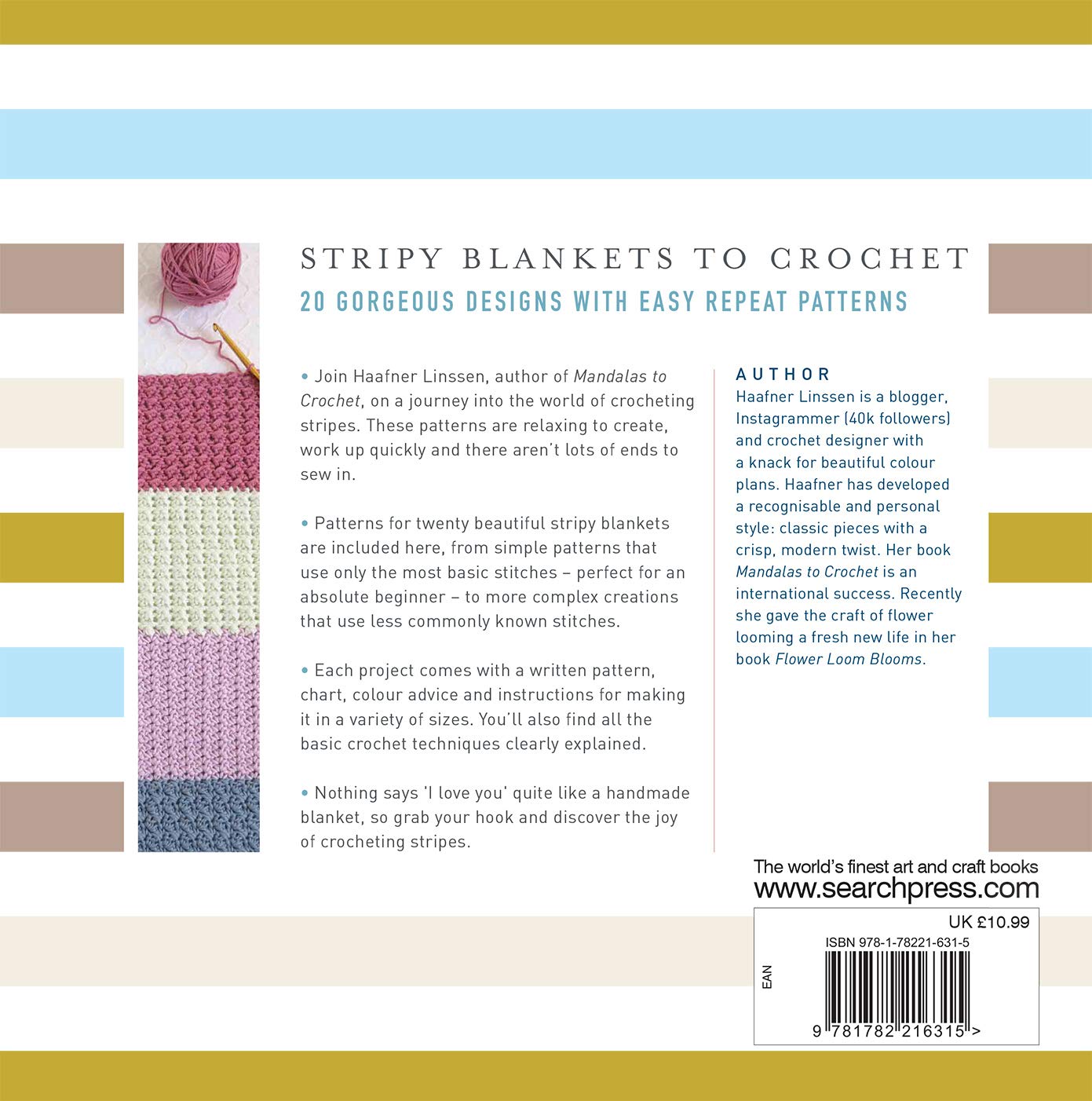 Stripy Blankets to Crochet: 20 Gorgeous Designs with Easy Repeat Patterns