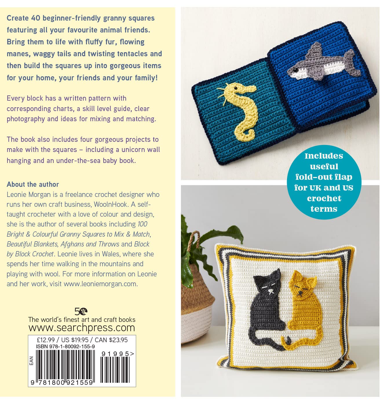 Animal Granny Squares: 40 Cute Crochet Blocks to Make into Decorations, Homewares, Blankets and More