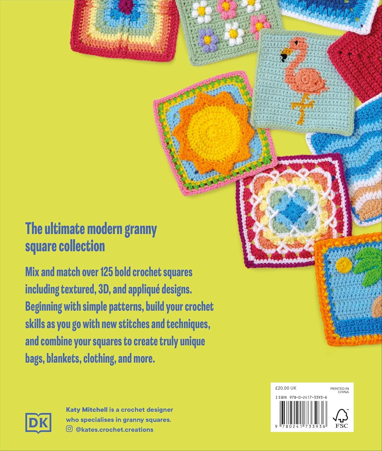 The Granny Square Book: 125 Modern Designs to Crochet