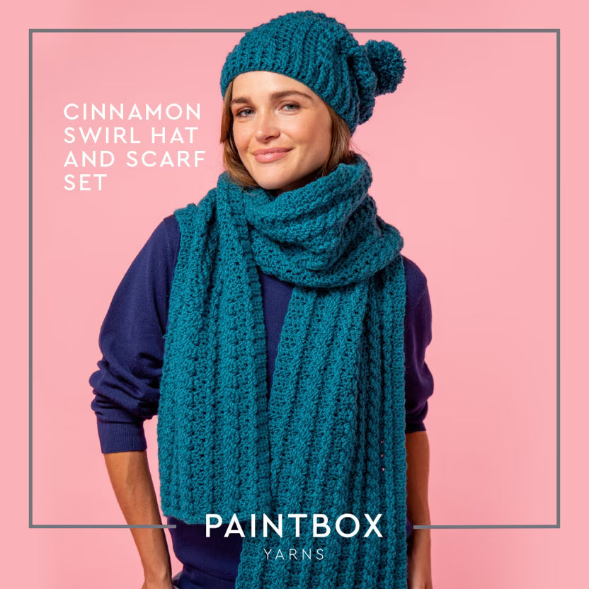 Cinnamon Swirl Hat and Scarf Set — Free Crochet Pattern